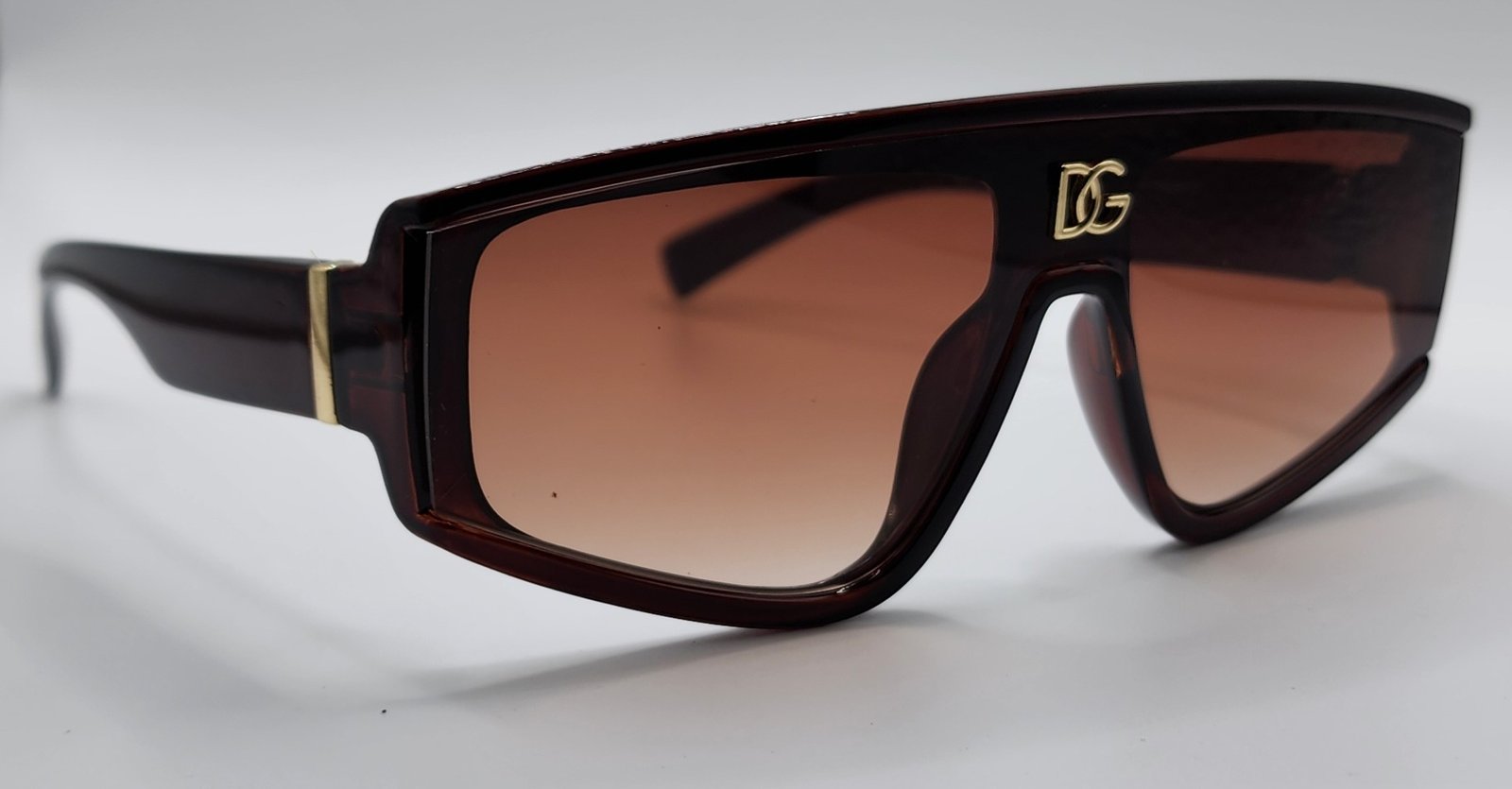 Oversized Geometric Shield Sunglasses