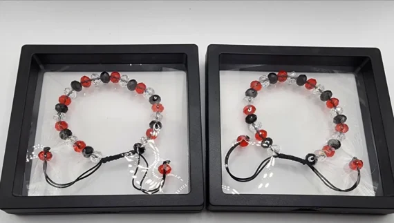 Faux Crystal Pull String Band